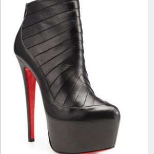 Christian Louboutin Black Amor Booties